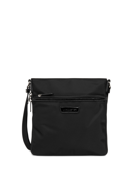 Lancaster 514-59 - POLYAMIDE - NOIR Basic Verni - Sac Besace sacs-a-mains