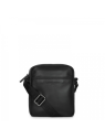 Lancaster 320-24 - CUIR DE VACHETTE - NOIR sac homme medium soft vintage sacoche-homme