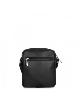 Lancaster 320-24 - CUIR DE VACHETTE - NOIR sac homme medium soft vintage sacoche homme