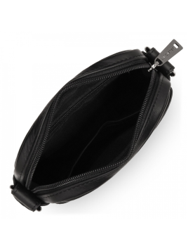 Lancaster 320-24 - CUIR DE VACHETTE - NOIR sac homme medium soft vintage sacoche homme