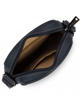 Lancaster 320-24 - CUIR DE VACHETTE - BLEU sac homme medium soft vintage sacoche homme