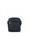 Lancaster 320-24 - CUIR DE VACHETTE - BLEU sac homme medium soft vintage sacoche-homme