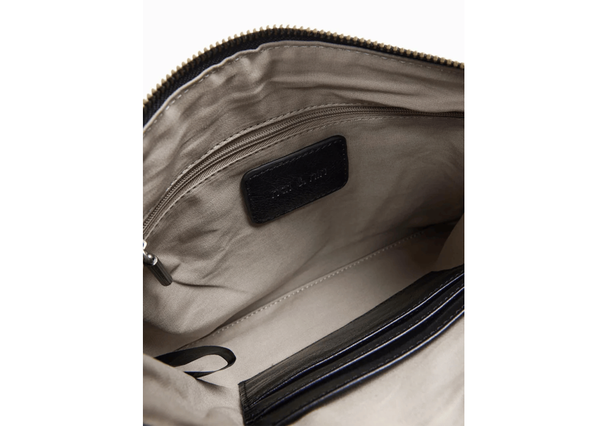 Nat & Nin VICKY - CUIR DE VACHETTE - NOIR  sac trotteur nat&nin vicky Sacs à mains