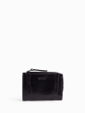 Nat & Nin ROZA - CUIR DE VACHETTE - NOIR G portefeuille femme zip et cartes roza nat&nin porte-monnaie-femme