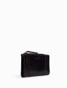 Nat & Nin ROZA - CUIR DE VACHETTE - NOIR G portefeuille femme zip et cartes roza nat&nin porte-monnaie-femme