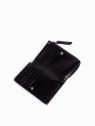 Nat & Nin ROZA - CUIR DE VACHETTE - NOIR G portefeuille femme zip et cartes roza nat&nin porte-monnaie-femme