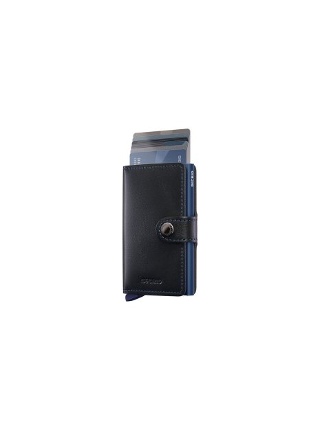 Secrid M - CUIR DE VACHETTE - NOIR/NAVY porte cartes miniwallet original porte-cartes