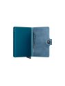Secrid MV - CUIR DE VACHETTE - TEAL porte cartes mini wallet vintage porte-cartes