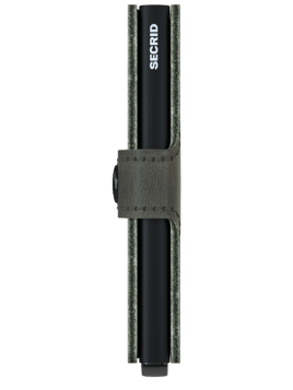 Secrid MV - CUIR DE VACHETTE - OLIVE/BL porte cartes mini wallet vintage porte cartes