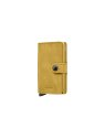 Secrid MV - CUIR DE VACHETTE - YELLOW porte cartes mini wallet vintage porte-cartes