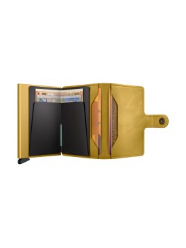 Secrid MV - CUIR DE VACHETTE - YELLOW porte cartes mini wallet vintage porte cartes
