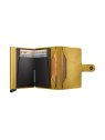 Secrid MV - CUIR DE VACHETTE - YELLOW porte cartes mini wallet vintage porte-cartes