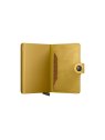 Secrid MV - CUIR DE VACHETTE - YELLOW porte cartes mini wallet vintage porte-cartes