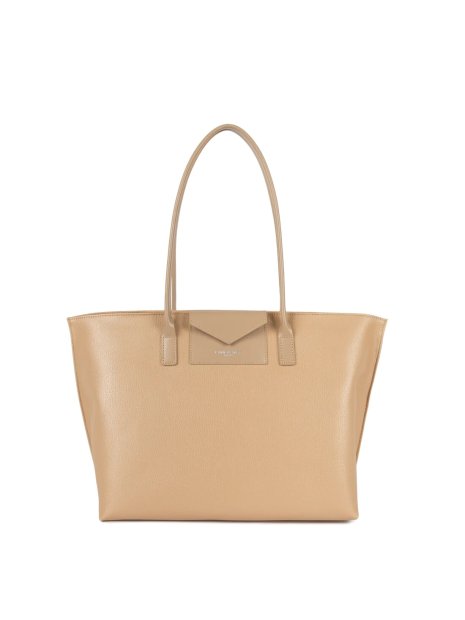 Lancaster 517-20 - TEP ET CUIR - CHAMPAGNE Maya - Sac cabas épaule sac-a-main-shopping-toile-ou-cuir