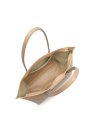Lancaster 517-20 - TEP ET CUIR - CHAMPAGNE Maya - Sac cabas épaule sac-a-main-shopping-toile-ou-cuir