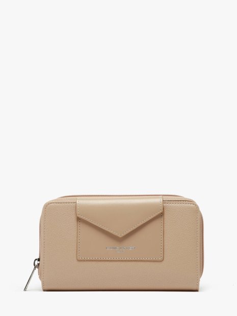 Lancaster 117-01 - TEP ET CUIR - CHAMPAGNE Maya - Portefeuille pmpb-femme