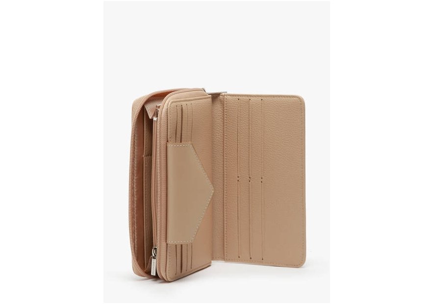 Lancaster 117-01 - TEP ET CUIR - CHAMPAGNE Maya - Portefeuille pmpb femme