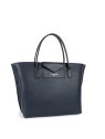 Lancaster 517-18 - TEP ET CUIR - BLEU FONC sac porté main s maya sacs-a-mains