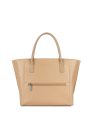Lancaster 517-18 - TEP ET CUIR - CHAMPAGNE sac porté main s maya sacs-a-mains