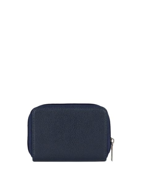 Lancaster 117-03 - TEP ET CUIR - BLEU FONC Maya - Portefeuille pmpb-femme