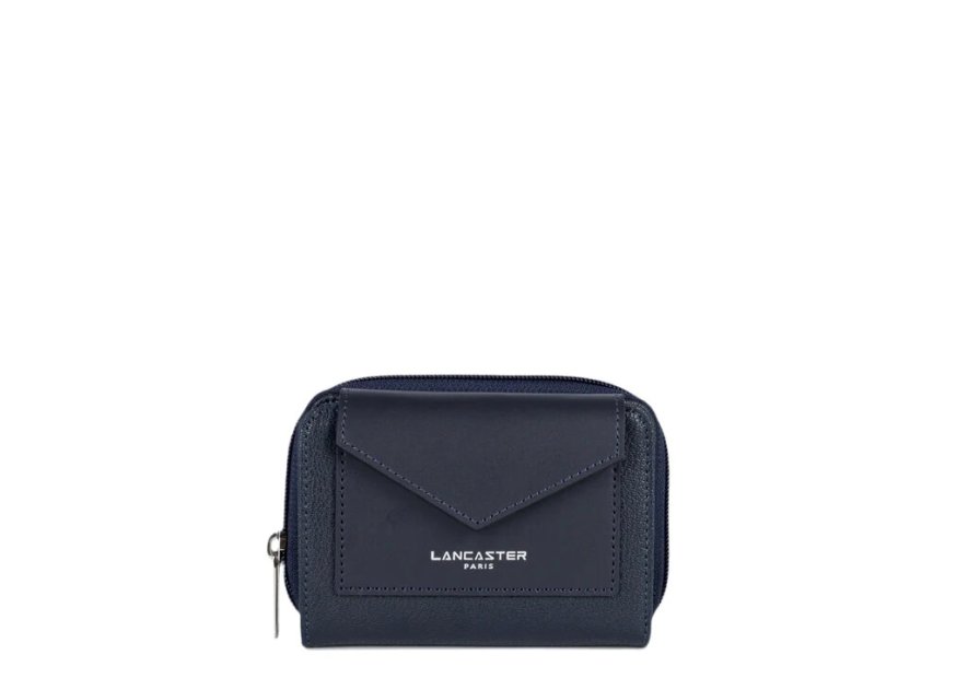 Lancaster 117-03 - TEP ET CUIR - BLEU FONC Maya - Portefeuille pmpb femme