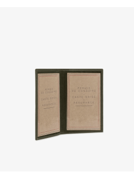 Les Ateliers Foures 9244 - CUIR DE VACHETTE - BRONZE porte papiers hypérion porte cartes