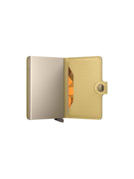 Secrid MPE - ALUMINIUM/CUIR - BUTTER YE porte carte secrid pebble p.cartes credit