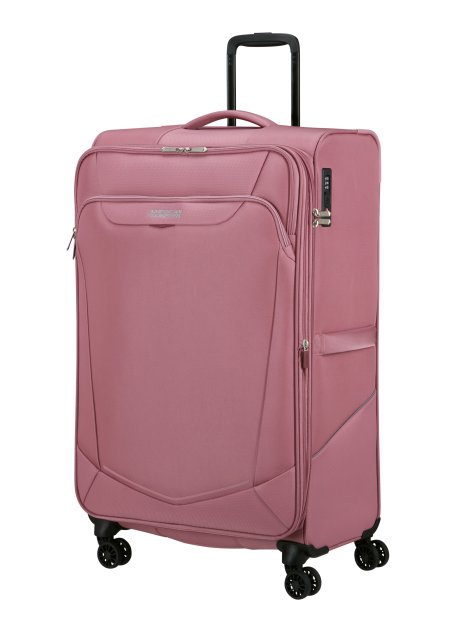 américan tourister 149500 - POLYESTER - LILAS PINK valise grande taille summerride valise