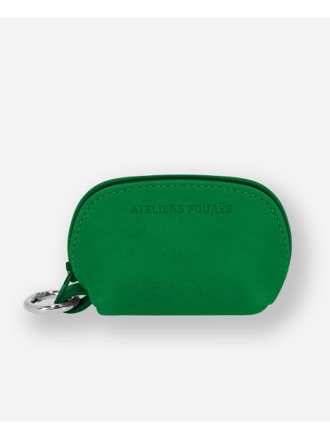 Les Ateliers Foures B12. - COTON ET CUIR - FOUGERES petite bourse des ateliers fourès porte-monnaie-femme
