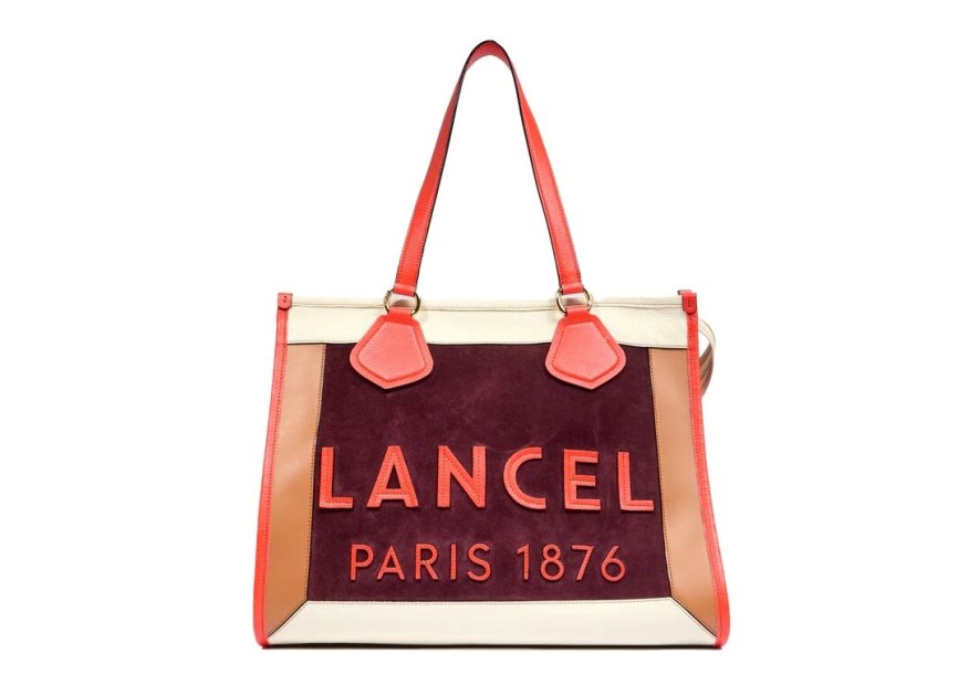 Lancel A13369 - CUIR DE VACHETTE - MLTC grand sac shopping a4 animation collors lancel shopping