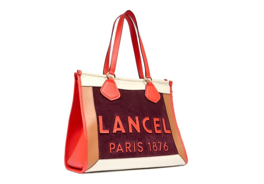 Lancel A13369 - CUIR DE VACHETTE - MLTC grand sac shopping a4 animation collors lancel shopping