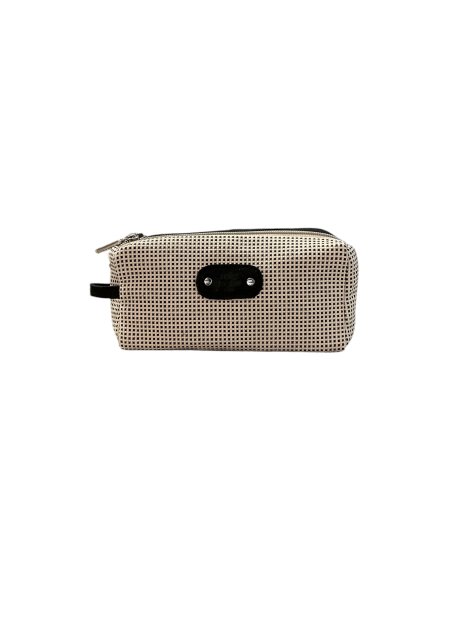 Mila Louise PARISA FB - TOILE ET CUIR - NOIR trousse cosmétique mila louise pochettes