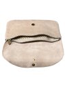 Mila Louise OLCA RP - TOILE ET CUIR - ROSE pochette à rabat olca de mila louise sacs-a-mains