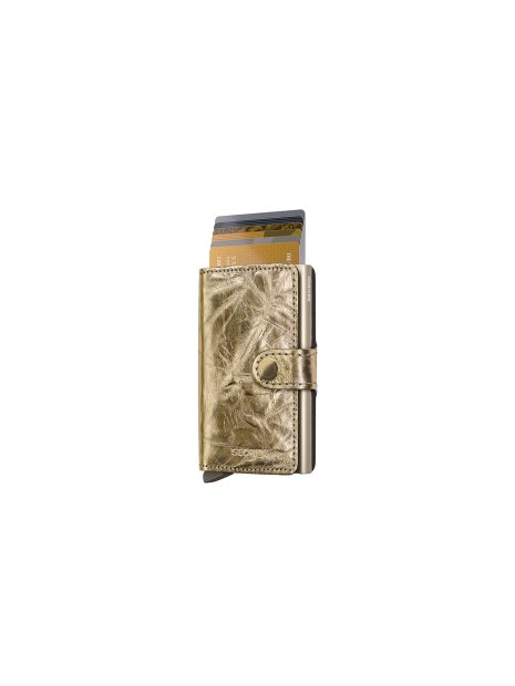 Secrid MCR - CUIR DE VACHETTE - GOLD porte cartes miniwallet crisple porte-cartes