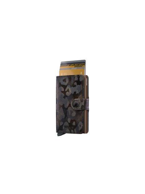 Secrid MJU - CUIR DE VACHETTE - BROWN porte cartes miniwallet jungle porte-cartes
