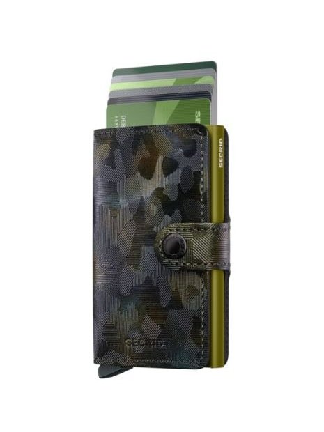 Secrid MJU - CUIR DE VACHETTE - MOSS porte cartes miniwallet jungle porte-cartes