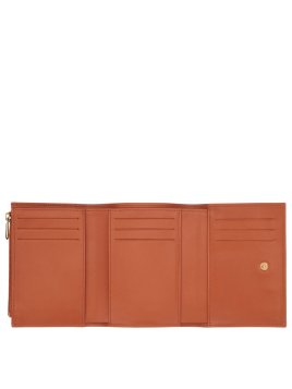 Longchamp 30021HGC - CUIR DE VEAU - ECORCE portefeuille compact le roseau longchamp pmpb