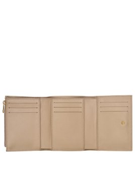 Longchamp 30021HGC - CUIR DE VEAU - RACINE portefeuille compact le roseau longchamp pmpb