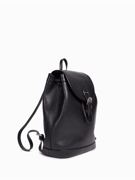 Nat & Nin JUDE - CUIR DE VACHETTE - NOIR sac à dos en cuir jude nat et nin loisirs