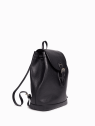 Nat & Nin JUDE - CUIR DE VACHETTE - NOIR sac à dos en cuir jude nat et nin loisirs