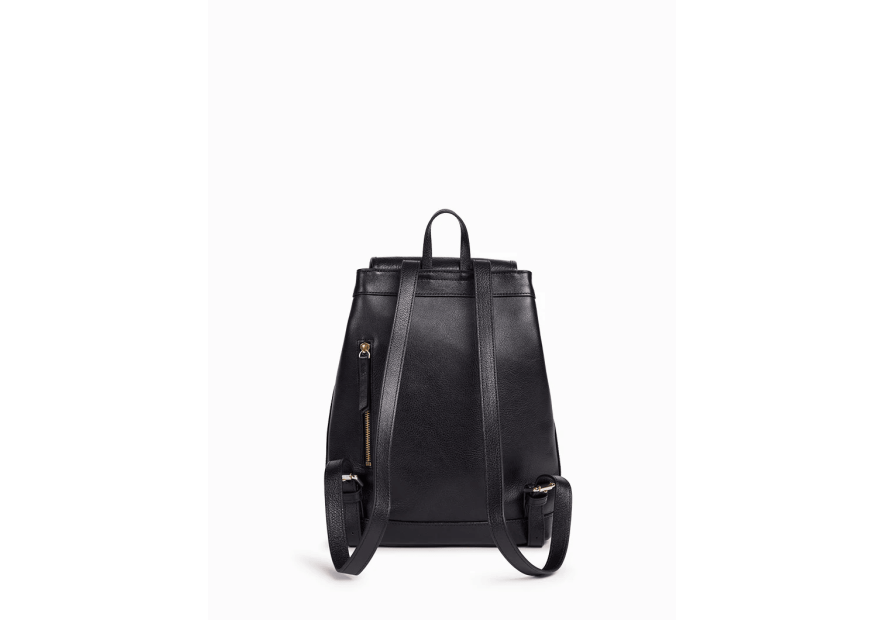 Nat & Nin JUDE - CUIR DE VACHETTE - NOIR sac à dos en cuir jude nat et nin Maroquinerie