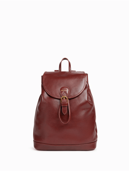 Nat & Nin JUDE - CUIR DE VACHETTE - ACAJOU sac à dos en cuir jude nat et nin Maroquinerie