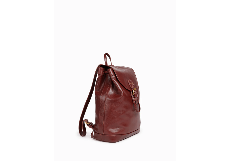 Nat & Nin JUDE - CUIR DE VACHETTE - ACAJOU sac à dos en cuir jude nat et nin Maroquinerie