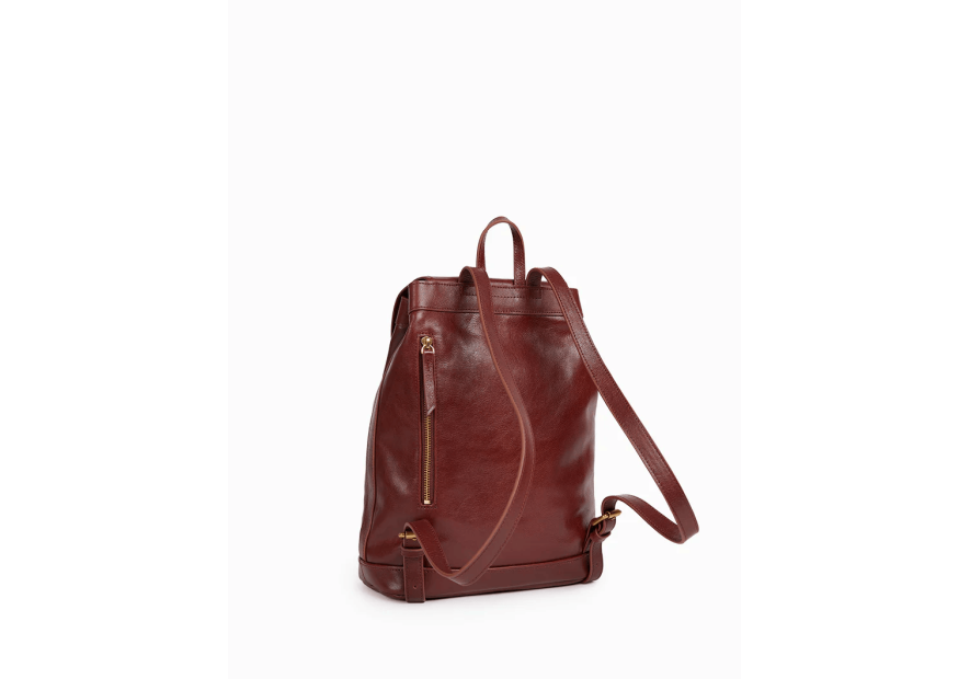 Nat & Nin JUDE - CUIR DE VACHETTE - ACAJOU sac à dos en cuir jude nat et nin Maroquinerie