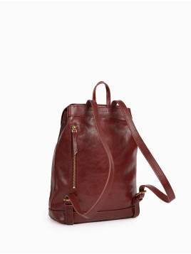 Nat & Nin JUDE - CUIR DE VACHETTE - ACAJOU sac à dos en cuir jude nat et nin Maroquinerie