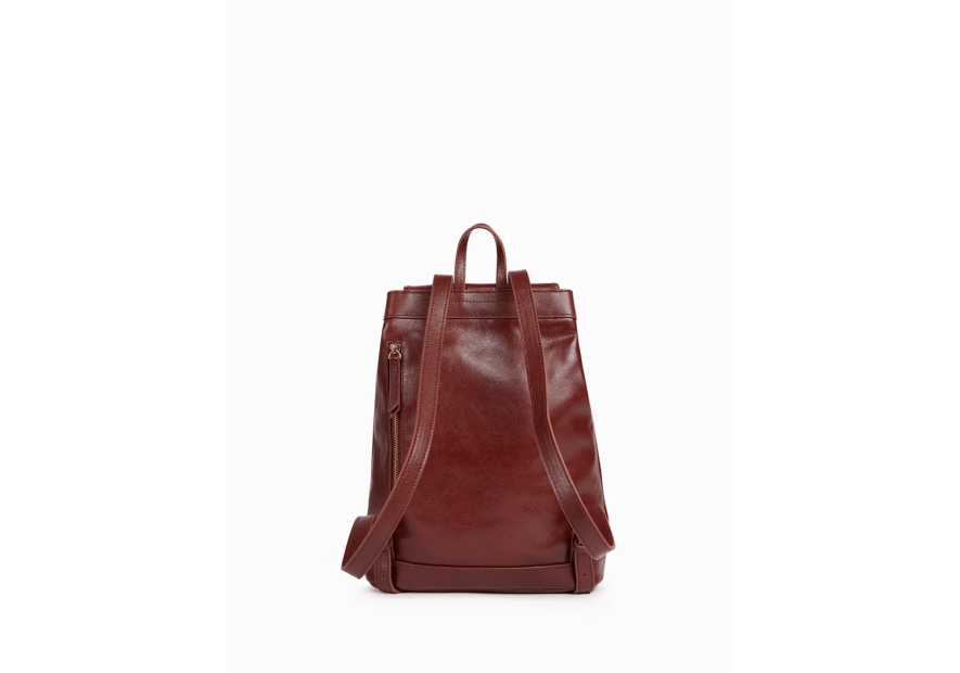 Nat & Nin JUDE - CUIR DE VACHETTE - ACAJOU sac à dos en cuir jude nat et nin Maroquinerie