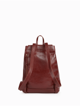 Nat & Nin JUDE - CUIR DE VACHETTE - ACAJOU sac à dos en cuir jude nat et nin Maroquinerie