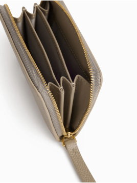 Nat & Nin PIA_2 - CUIR DE VACHETTE - GREGE porte monnaie 3 compartiments nat et nin Porte-monnaie Femme