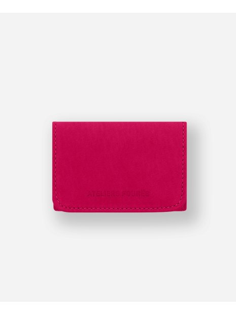 Les Ateliers Foures B45 - CUIR DE VACHETTE - HIBISCU porte papiers format cb les ateliers fourès porte-cartes