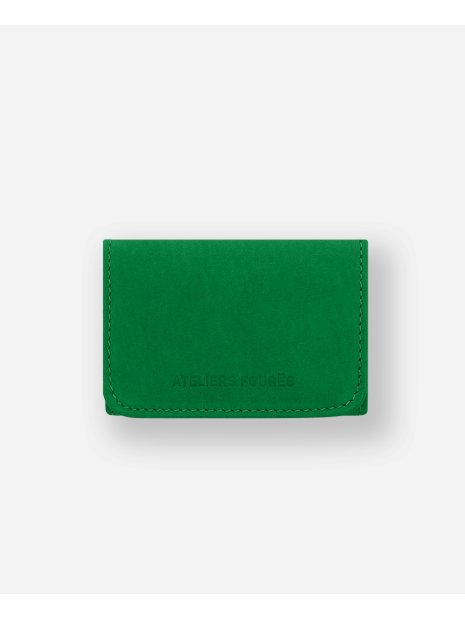 Les Ateliers Foures B45 - CUIR DE VACHETTE - FOUGÈRE porte papiers format cb les ateliers fourès porte-cartes